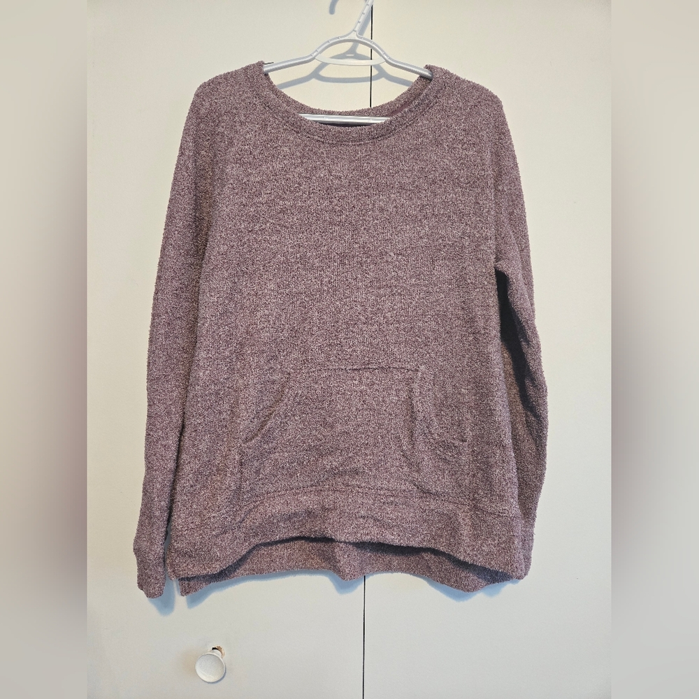 Secret‎ Treasures Plush Sleepwear Sweater XL 16/18 Mauve Lounge Top